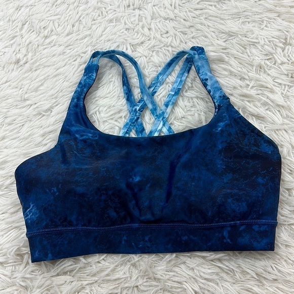 lululemon athletica Other - Lululemon Energy Bra H2O Deep Sea H20 Energy Bra Hero Blue